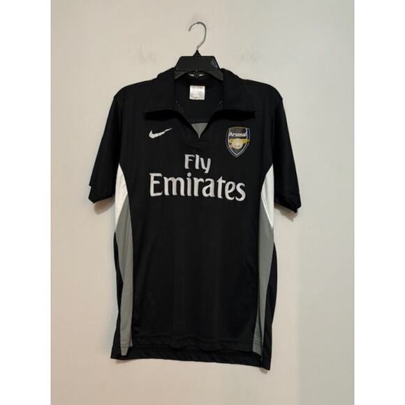 Rare Vintage NIKE Arsenal FC Soccer Jersey #7 Fly Emirates Cotton Collar Mens - Picture 1 of 7